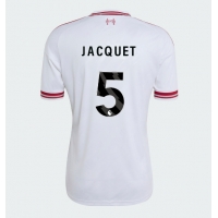 Camisa de Futebol Liverpool Jeremy Jacquet #5 Equipamento Secundário 2026-27 Manga Curta